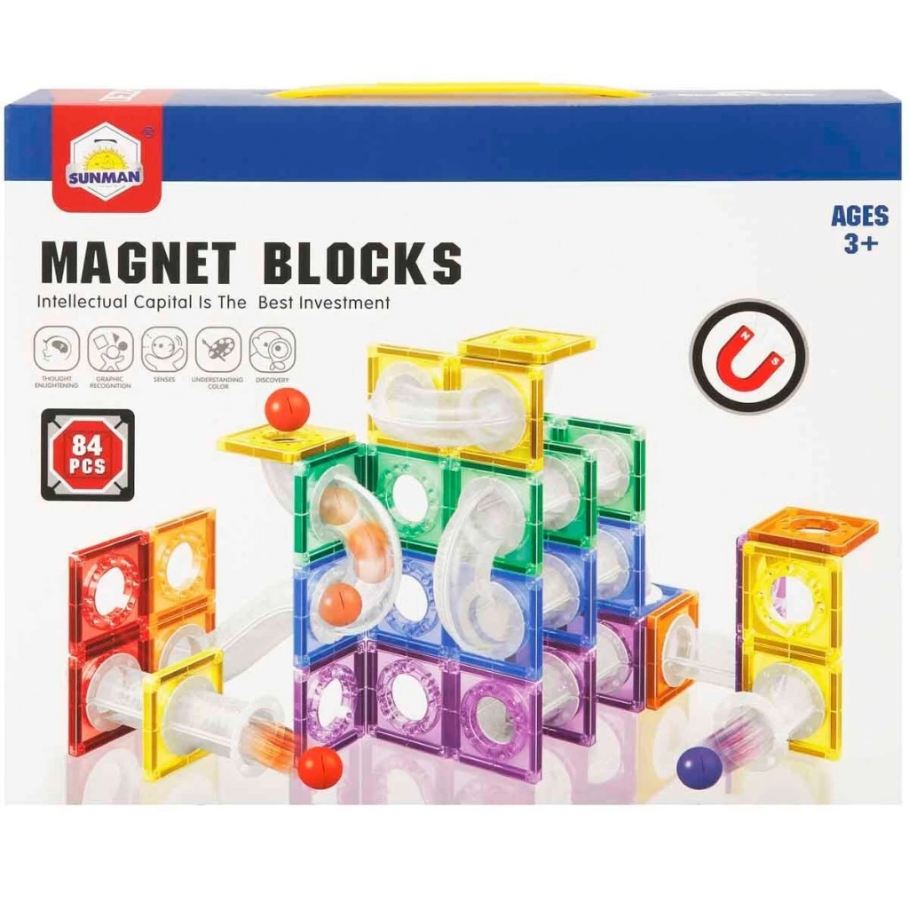 Eğitici Çocuk 4397 SUN-YFN-MANYETİK BLOK 84PRÇ - Görsel 3