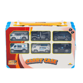 Taşıma Çantalı Araç Seti 1:64, Çocuklar İçin Pratik ve Eğlenceli Oyun Seti