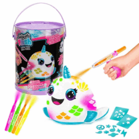 Çocuk 45523 Airbrush Peluş Neon Boyama Seti -Sunman