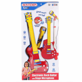 Elektronik Gitar Ayaklı Mikrofon Müzik Seti, Çocuklar İçin Eğlenceli Müzik Zamanı