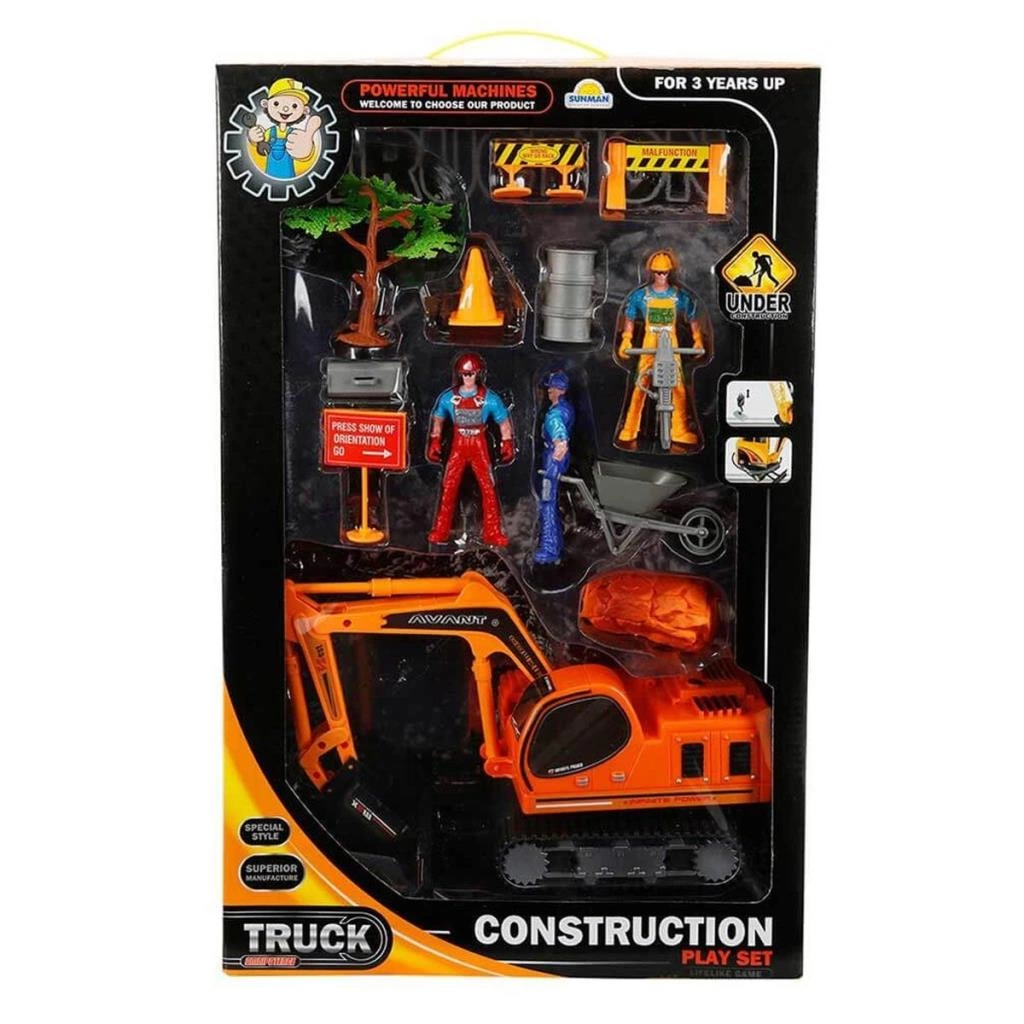 46365 Kepçeli İnşaat Oyun Seti 14 Parça -Sunman - Görsel 2