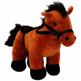 Çocuk 4803 Yeleli Peluş At 25 cm -Sunman