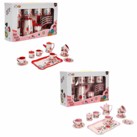 Eğitici Çocuk 4939 SUN-YFN-LCH-METAL ÇAY SETİ ÇİÇEK DSN 2A 12PRÇ