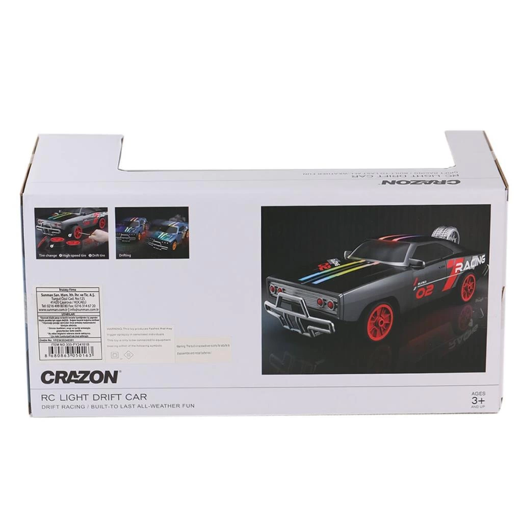 Çocuk Eğitici Gelişim 5016 SUN-YFN-CRN-RC ARABA DRİFT FF YEDEK TEKERLEK KUKALI IŞIKLI 7 4V USB 2A - Görsel 2