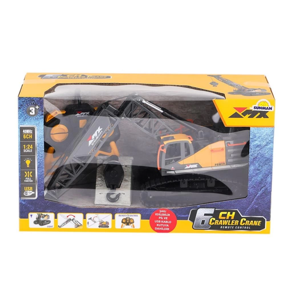 Eğitici Çocuk Gelişim 5081 SUN-RST-RC İŞ MAKİNESİ 1 24 BULDOZER FF IŞIKLI 6CH 3 7V USB 40MHZ - Görsel 2
