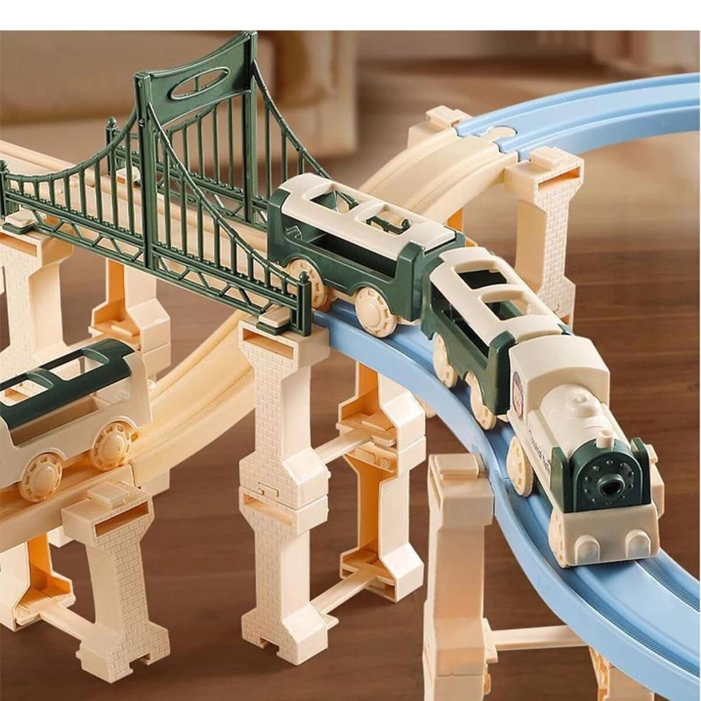 Eğitici Çocuk Oyuncak 5098 SUN-Sunman S00005098 - Tren Set Klasik- 327 Parça - Görsel 2