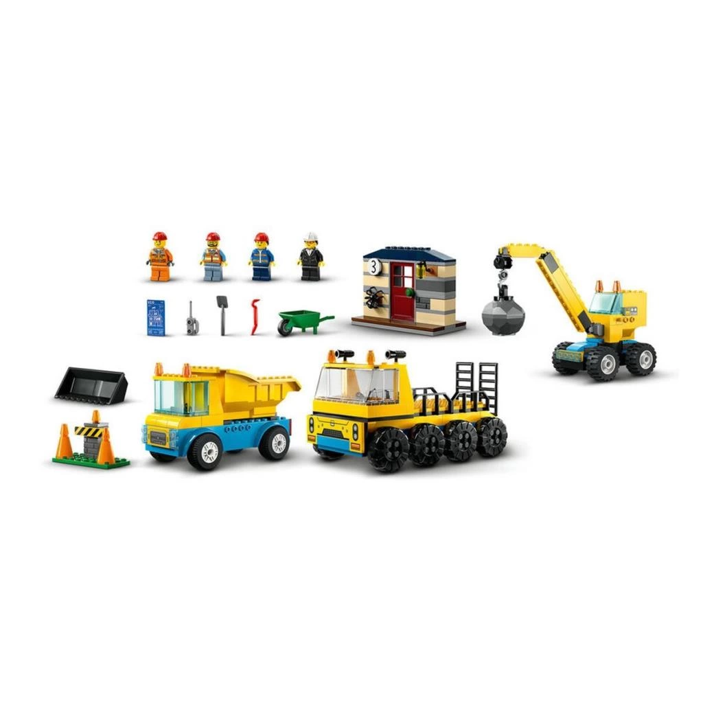 60391 Lego City - İnşaat Kamyonları ve Yıkım Gülleli Vinç 235 parça +4 yaş - Görsel 4