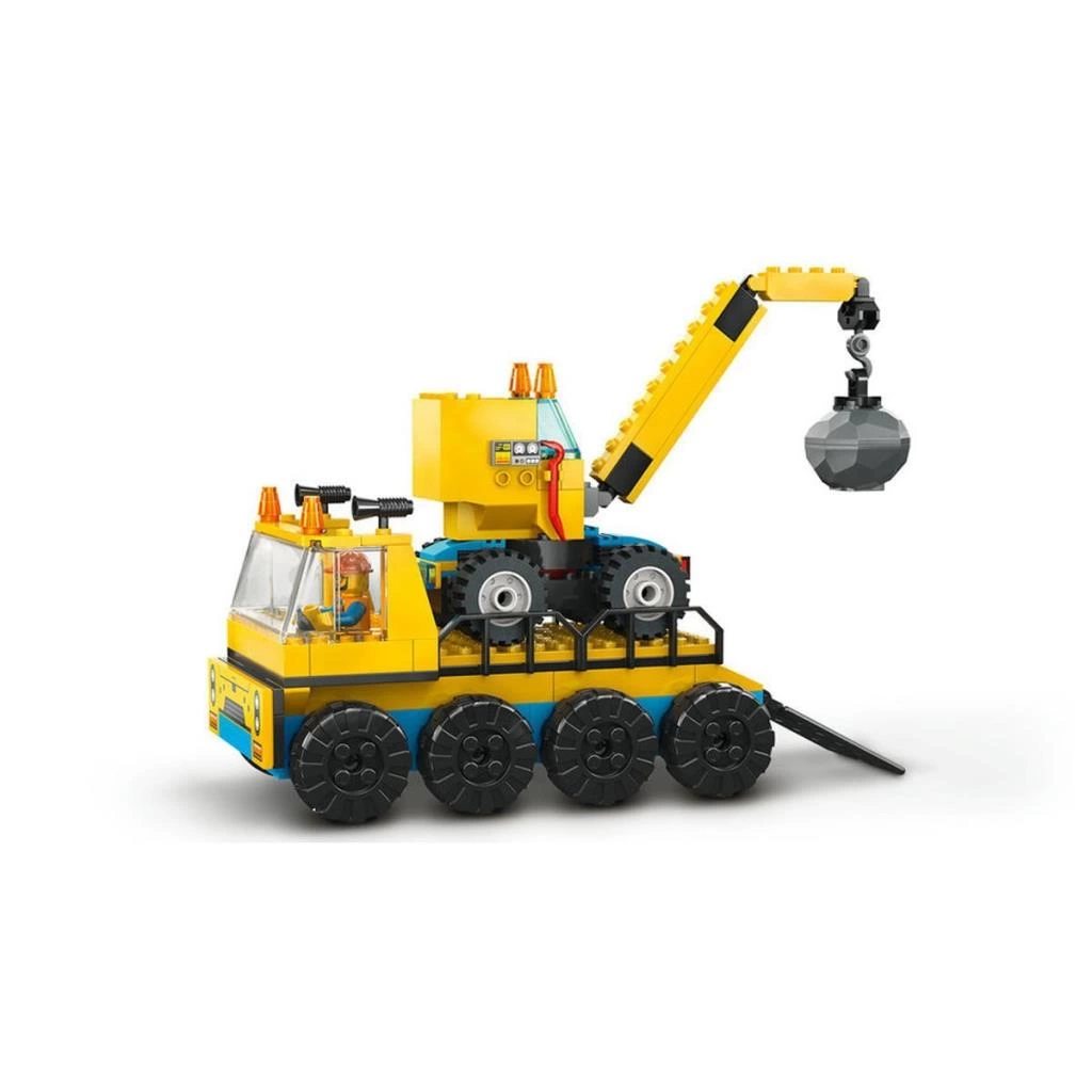 60391 Lego City - İnşaat Kamyonları ve Yıkım Gülleli Vinç 235 parça +4 yaş - Görsel 5