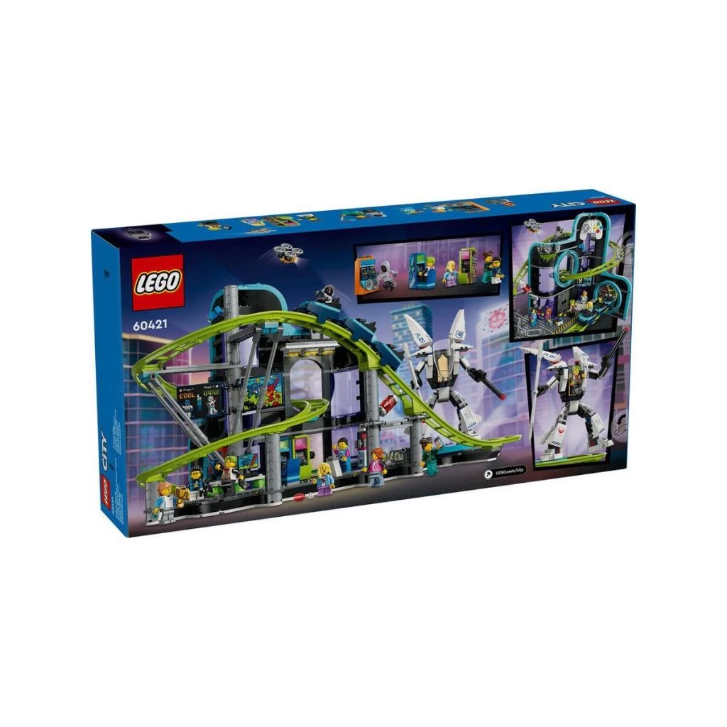 60421 Lego City Robot Dünyası Hız Treni Parkı 986 parça +8 yaş - Görsel 5