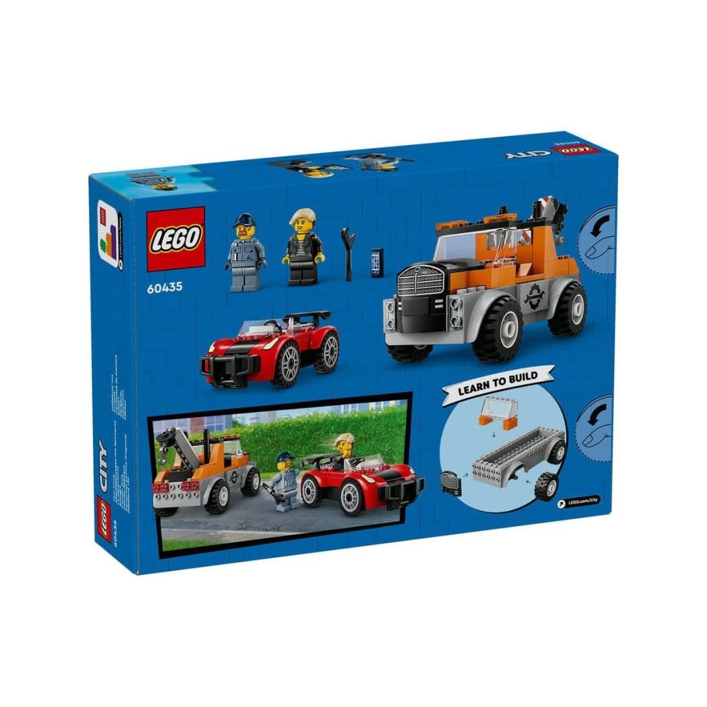 60435 Lego City Çekici Kamyon ve Spor Araba Tamiri 101 parça +4 yaş - Görsel 5