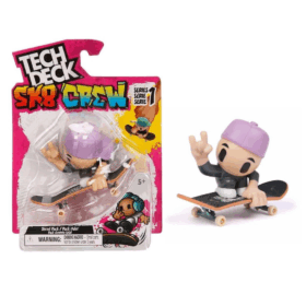 Tech Deck SK8 Crew Tekli Paket, Çocuklar İçin Eğlenceli Kaykay Figürü
