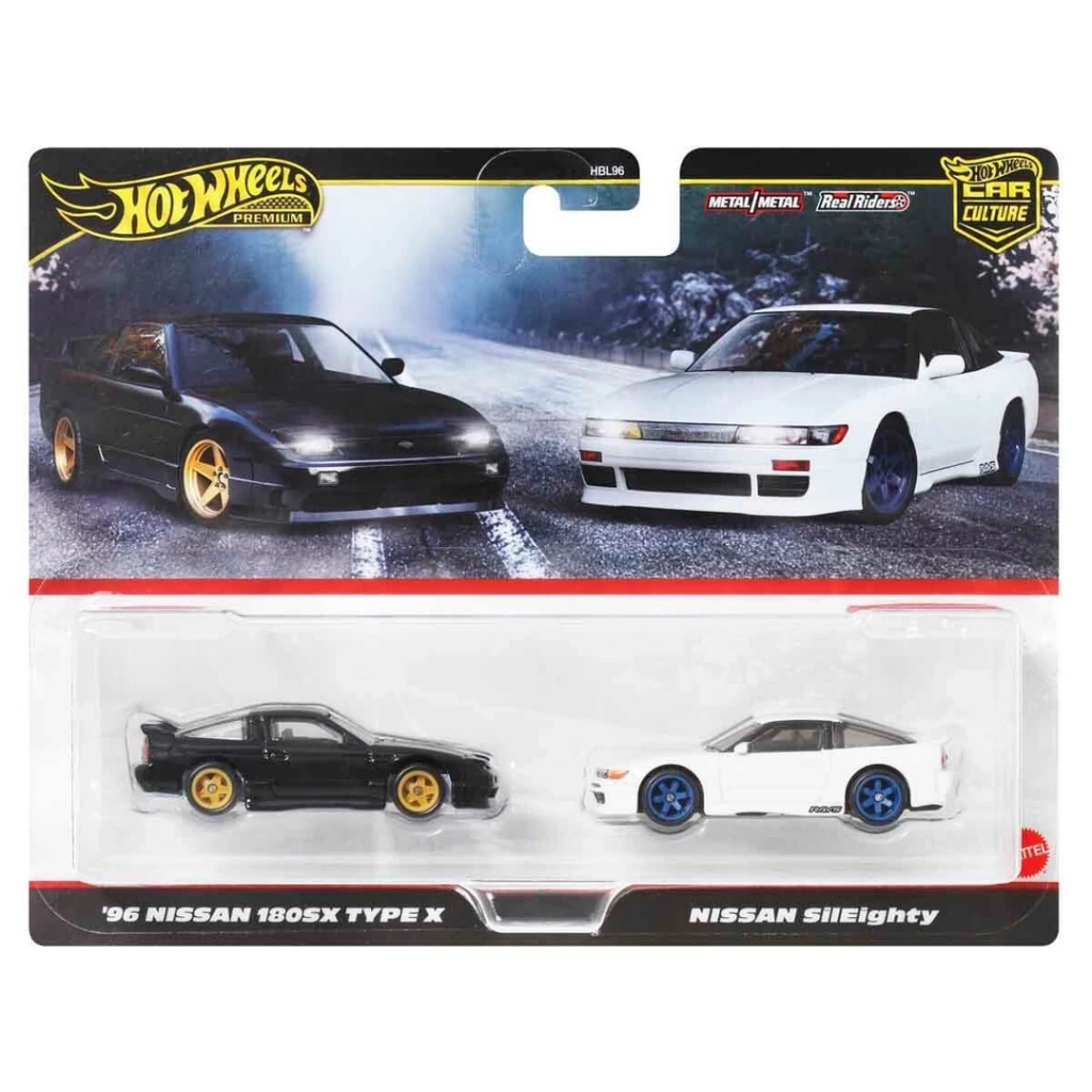 Eğitici Oyuncak :64 Hot Wheels Premium Car Culture 2'li 96 Nissan 180sx Type X Ve Nissan Sileighty - Görsel 2