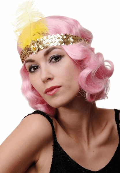 70’ler 80’ler 90’lar Temalı Altın Çarliston Saç Bandı Retro Parti Stili