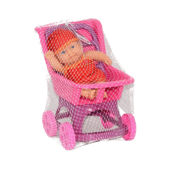 Çocuk 851 Efe Toys, Pusetli Bebek - Görsel 5