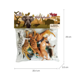 Eğitici Çocuk 9115,9116,9117 Poşette 9 parça Hayvan Seti