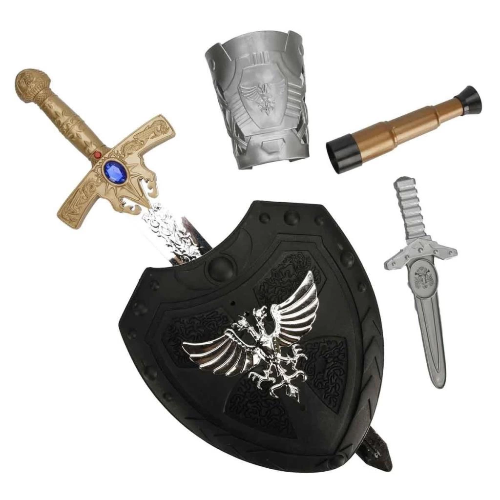 Eğitici Oyuncak 9135 SUN-YFN-PAL-ŞÖVALYE SET KALK DÜRB BIÇAK SESLİ ORT KUTU 2A - Görsel 2