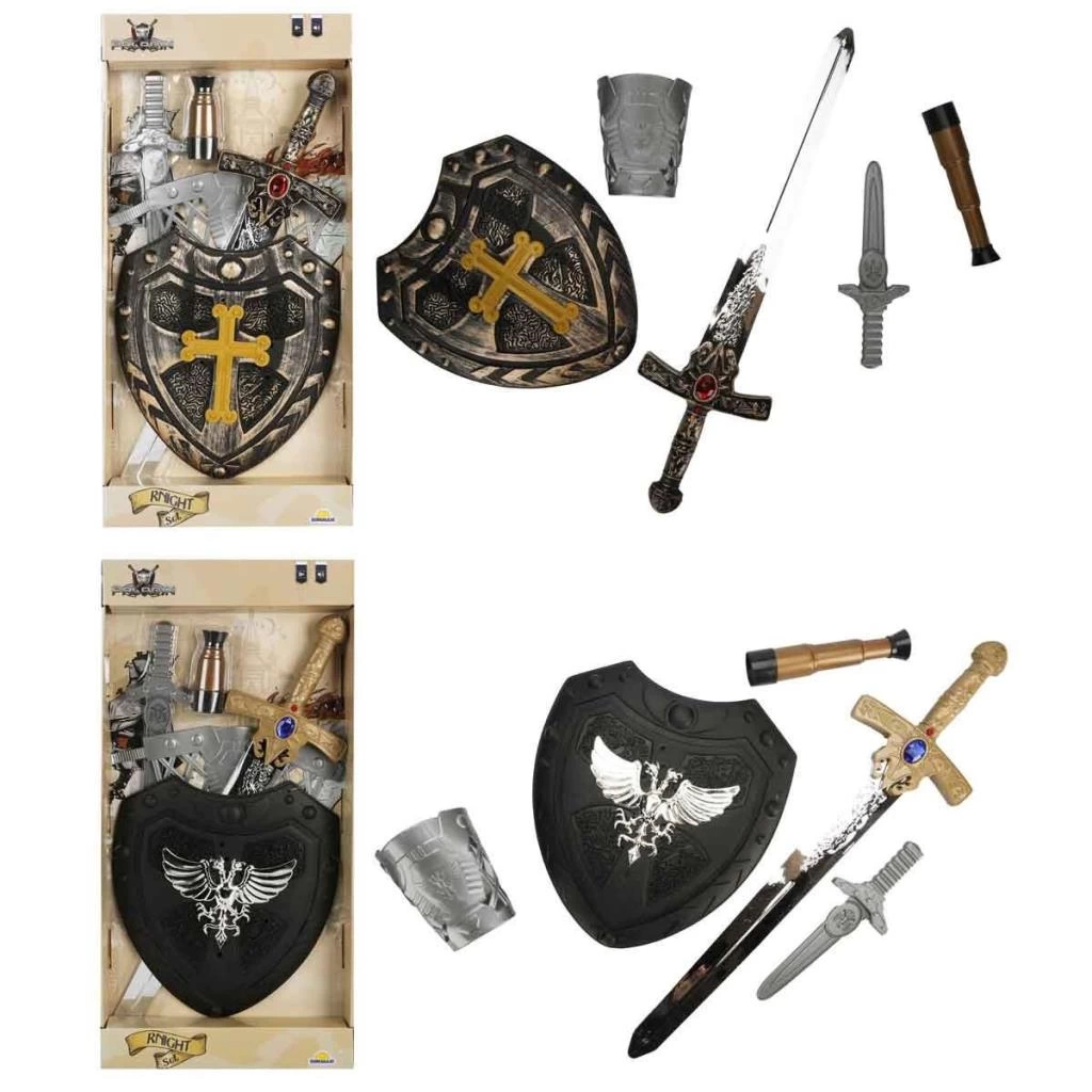 Eğitici Oyuncak 9135 SUN-YFN-PAL-ŞÖVALYE SET KALK DÜRB BIÇAK SESLİ ORT KUTU 2A - Görsel 4