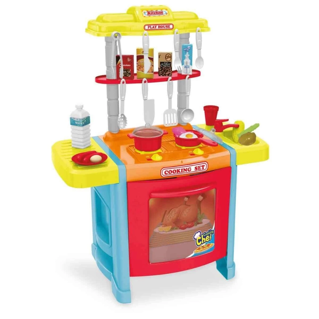 Eğitici Çocuk 92214 SUN-YFN-LCH-MUTFAK SET FIRIN OCAK 42PRÇ SES IŞIK BYK KUTU