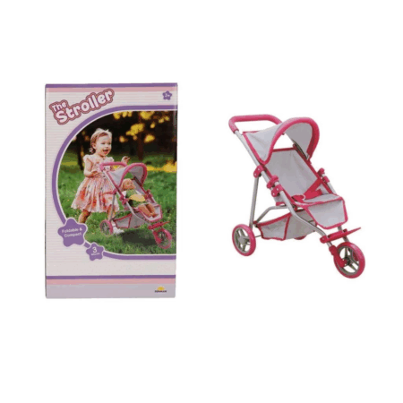 Çocuk 9614  3 Tekerlekli Pembe Gri Puset -Sunman