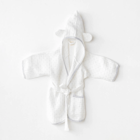 AC24723 Bathrobe Wawa Boys Bebek Bornoz White
