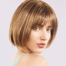 Çocuk Açık Kahverengi Küt Parti Peruk Küt Saç