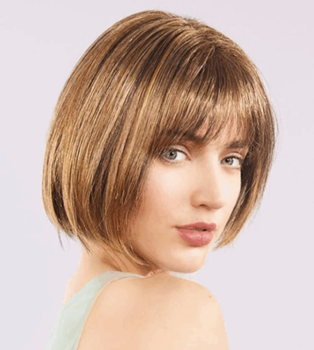 Çocuk Açık Kahverengi Küt Parti Peruk Küt Saç