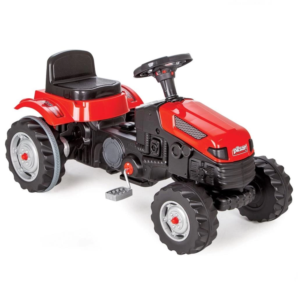 Active Traktör Römorklu Pedallı Kırmızı - Görsel 2