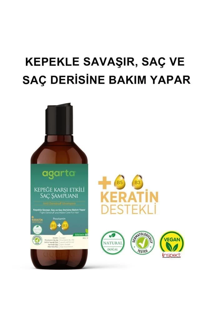 Çocuk Agarta Doğal Kepeğe Karşı Şampuan 400 ml - Görsel 2