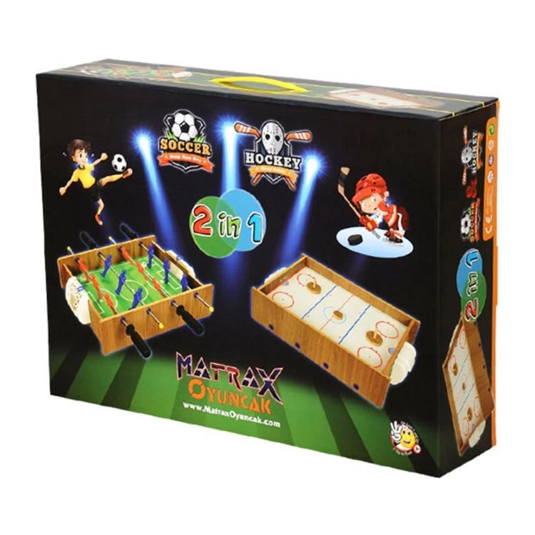 Çocuk Ahşap Hokey Ve Langırt Oyunu - Görsel 3