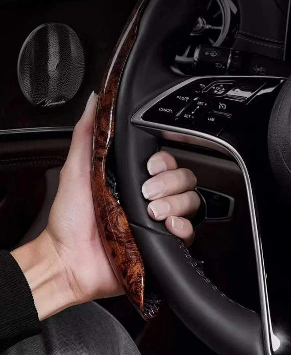 Eğitici Oyuncak Ahşap Tasarımlı Direksiyon Simidi Koruma Kılıfı 2 li - Görsel 2