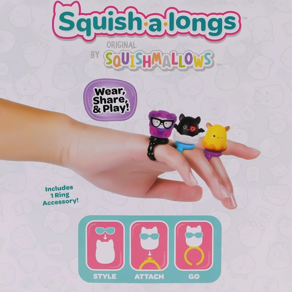 Eğitici Çocuk AL0001 Squish a longs 2 Figür + Yüzük Sürpriz Paket Seri 2 - Görsel 4