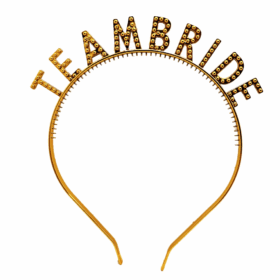 Altın Renk Team Bride Taç Gelin ve Nedime İçin Parti Aksesuarı