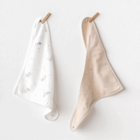 Andywawa AC25072 Happy Everyday 2'Li Fular Önlük Beige