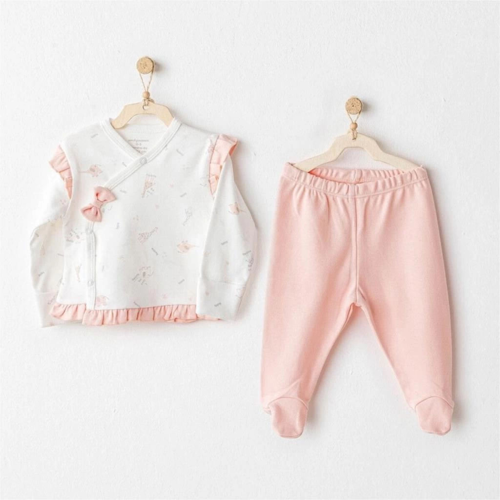 Love Family 2'li Zıbın Set Salmon Çocuklar İçin Konforlu ve Eğitici Bebek Seti