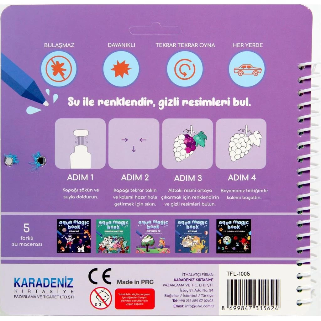 Aqua Magic Mevsimler Sihirli Boyama Kitabı - Görsel 3