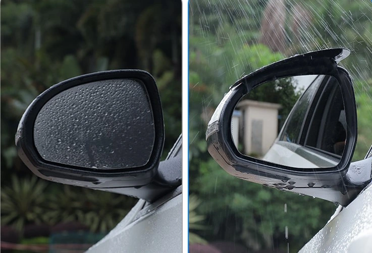 Eğitici Oyuncak Araba Ayna Yağmur Koruyucu Siper Karbon Desenli - Görsel 4