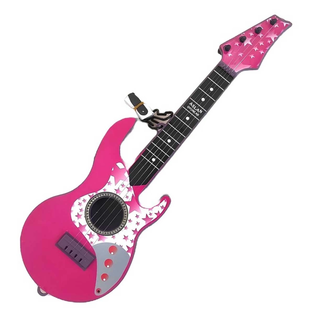 Eğitici Oyuncak Aslan Oyuncak Kutulu Elektro Gitar - Görsel 2