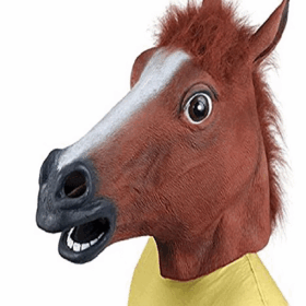 At Kafası Maskesi Çocuklar İçin Eğlenceli Kostüm Aksesuarı