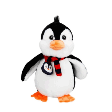 Çocuk Atkılı Peluş Penguen 32 cm.