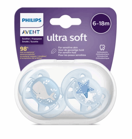 Çocuk Avent Ultra Soft Emzik 6-18 Ay Erkek