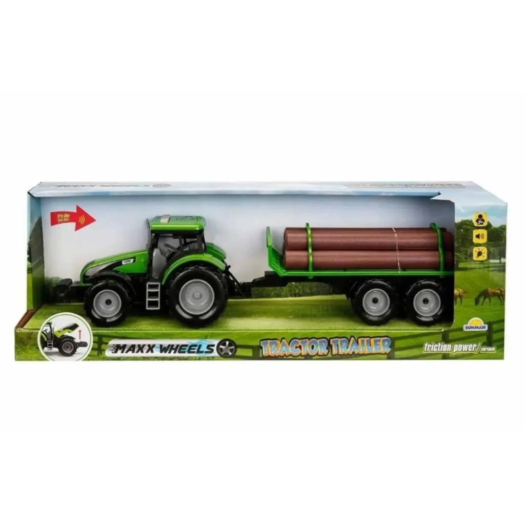 Eğitici Oyuncak Aya Toys Odunlu Traktör 40319 - Görsel 2