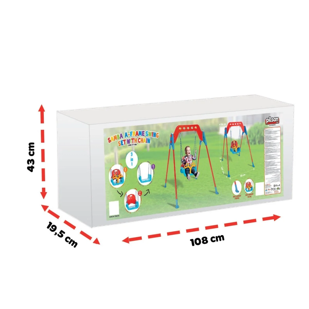 Eğitici Oyuncak Ayaklı Samba Salıncak - Görsel 3