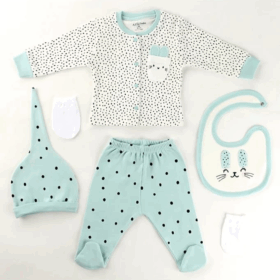 Çocuk Aziz Bebe 5 Parça Hastane Çıkış 5304 Orjinal