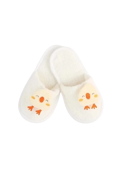 Çocuk Baby Civcivli Bornoz Seti 30038 Ekru - Görsel 5