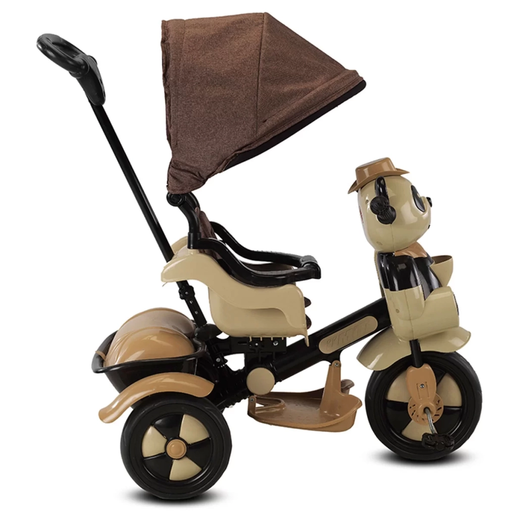Eğitici Çocuk Baby Hope Little Panda Bebek Bisikleti Kahve - Görsel 2