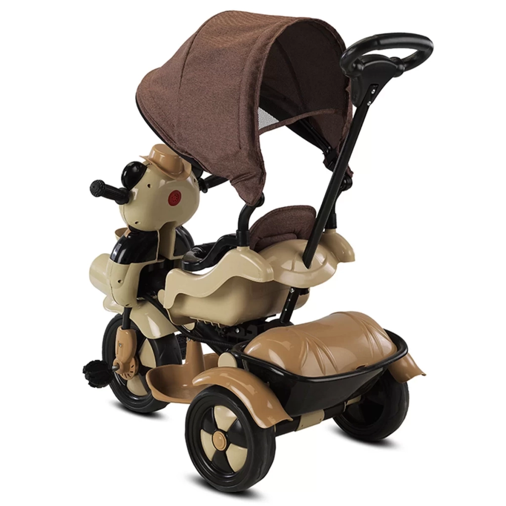 Eğitici Çocuk Baby Hope Little Panda Bebek Bisikleti Kahve - Görsel 4