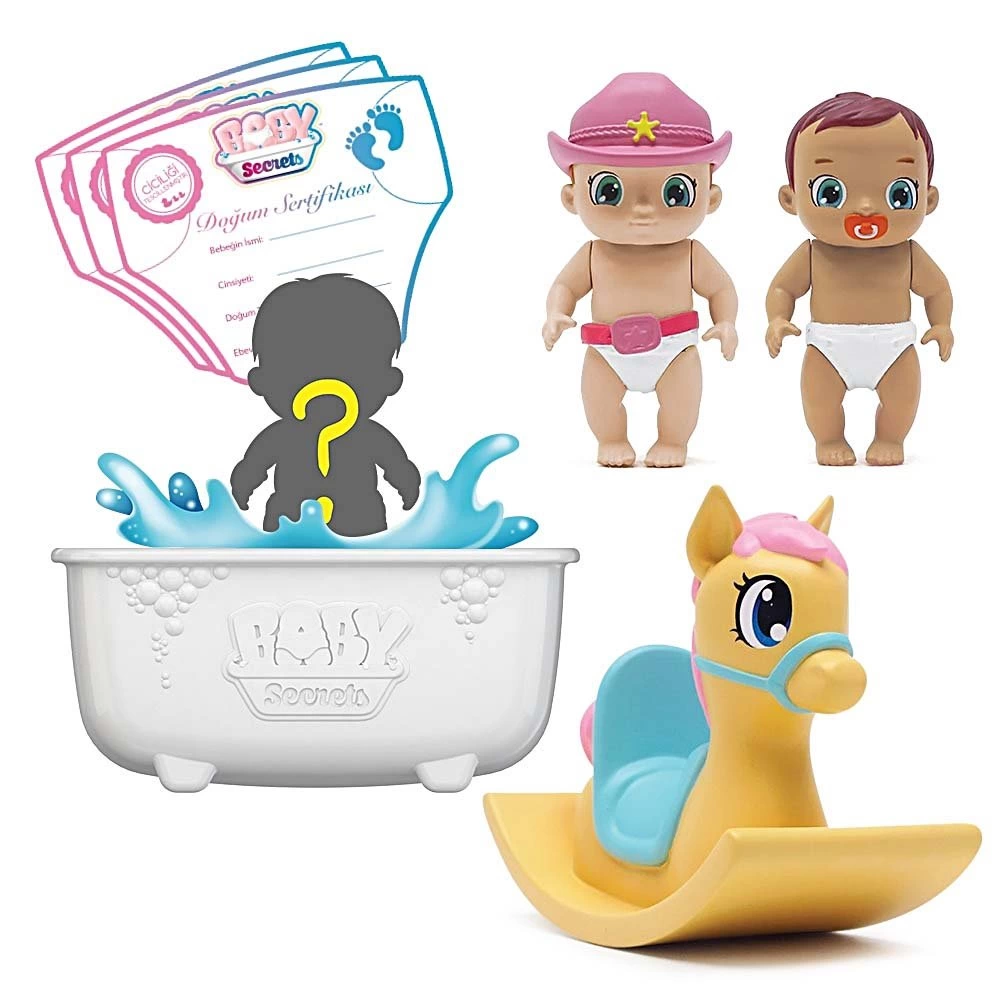Çocuk Baby Secrets Sürpriz Figür ve Bebek Arabası Seti - Görsel 3