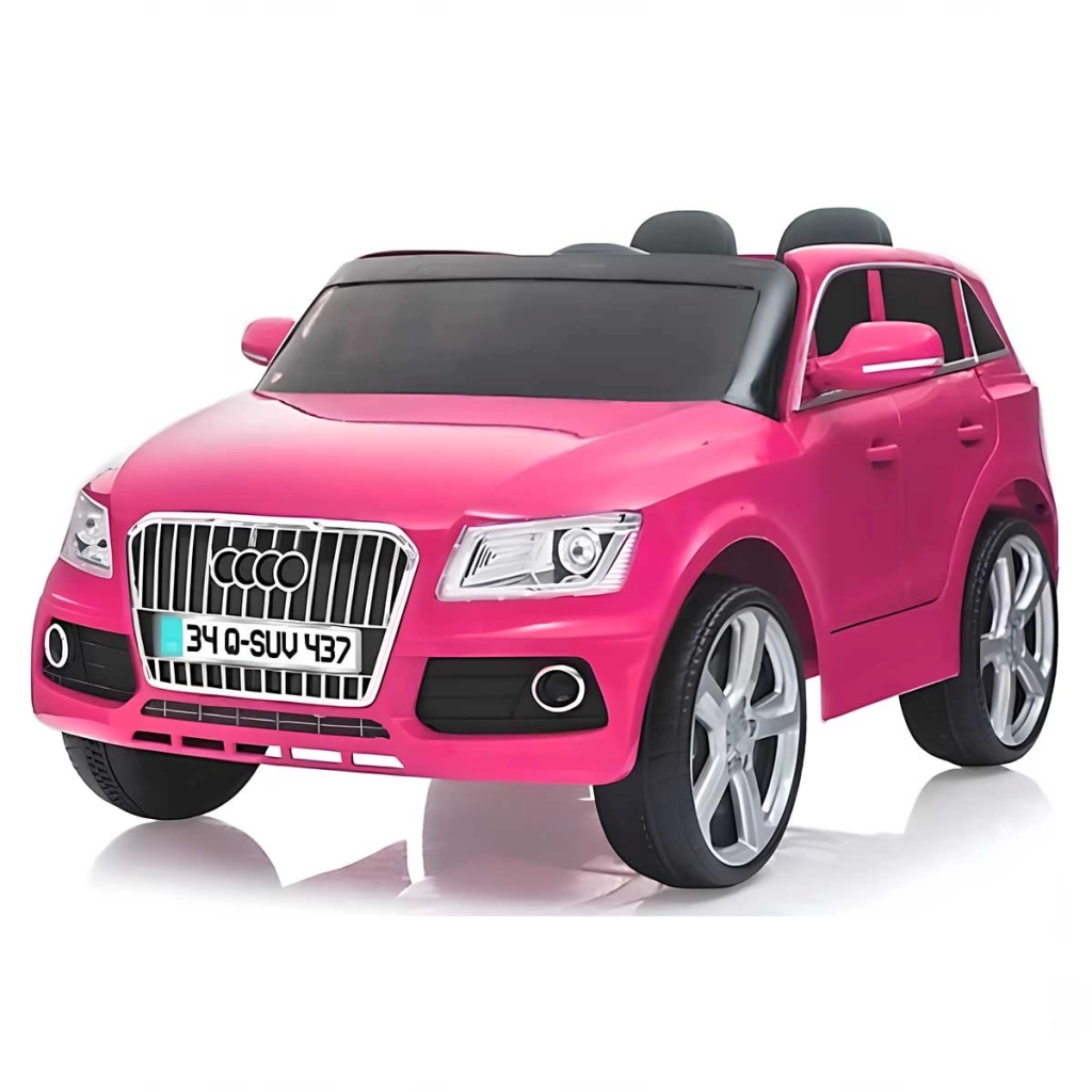 Çocuk Babyhope 437 Audi Q-SUV 12V Pembe Akülü Araba