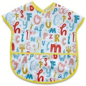 BabyJem Baskılı BLW Kolsuz Önlük 788 Harf Desen