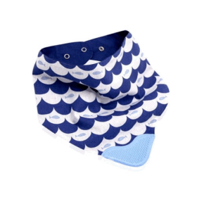 BabyJem Diş Kaşıyıcılı Fular Önlük 686 İndigo Balık